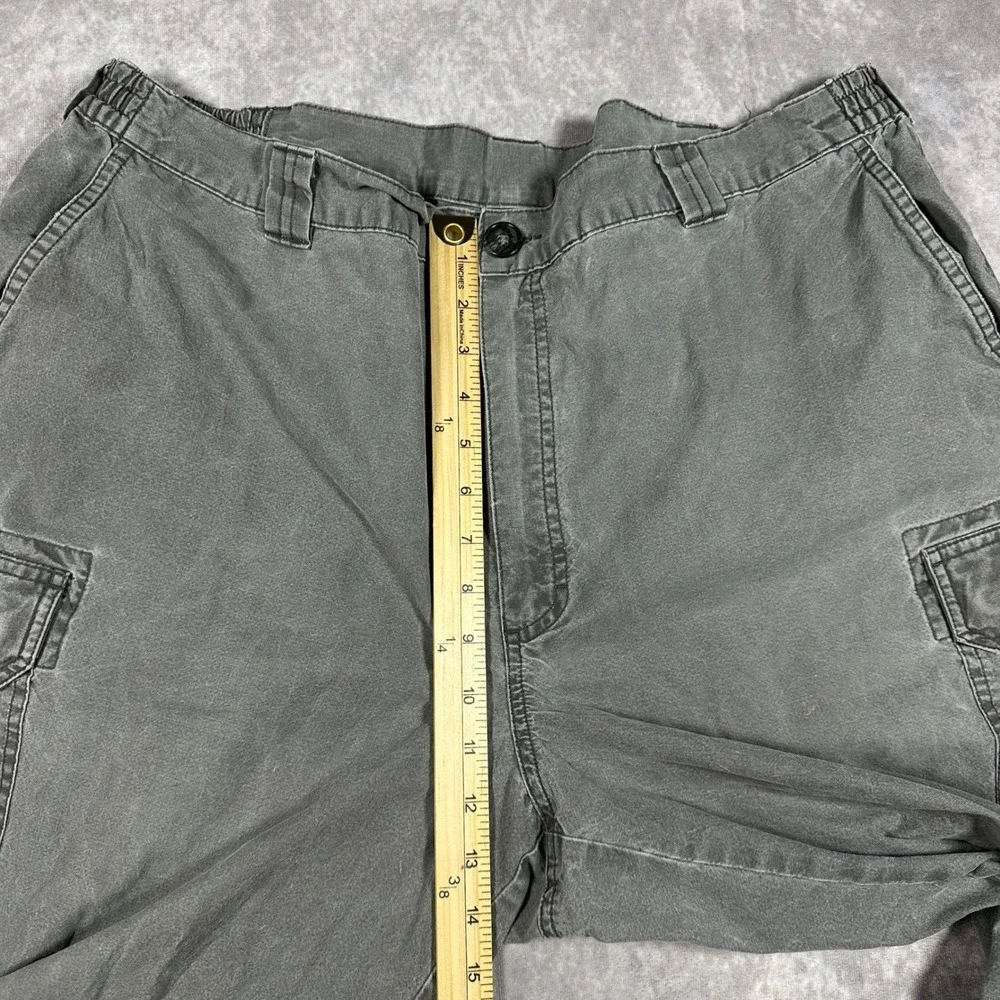 L.L. Bean Tropic Weight Cargo Pants Comfort Waist Utility Gray 40x25 Baggy Y2K